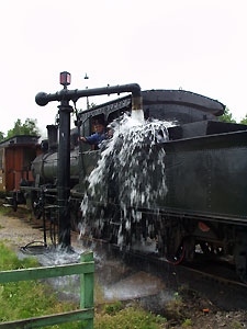 Refill water on the engine